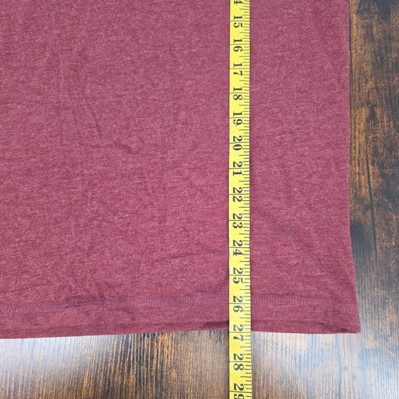 UNTUCKit Albarino Henley Shirt Mens XL Burgundy Red Long Sleeve 02078 Regular - Picture 7 of 7